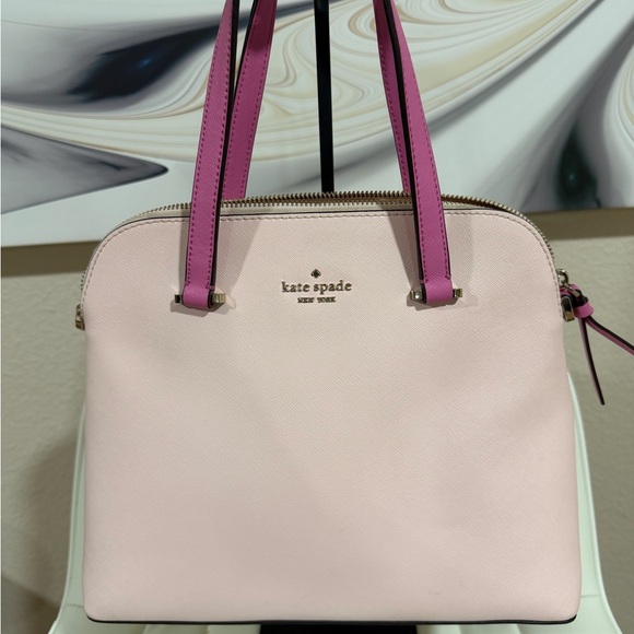 kate spade Handbags - kate spade Pink Dome Satchel with Fuchsia Handles